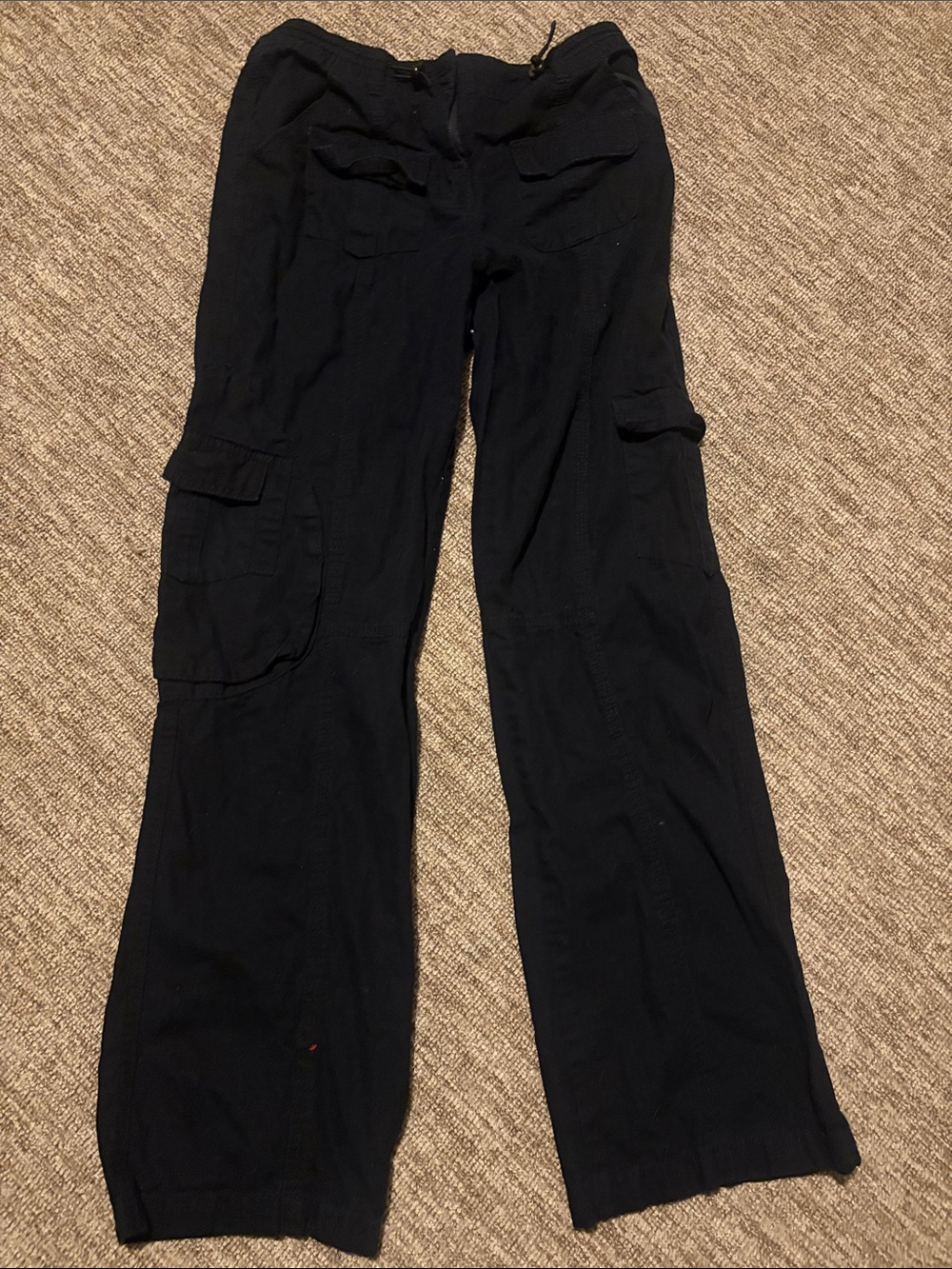 Garage Black Wide Leg Cargo Pants
